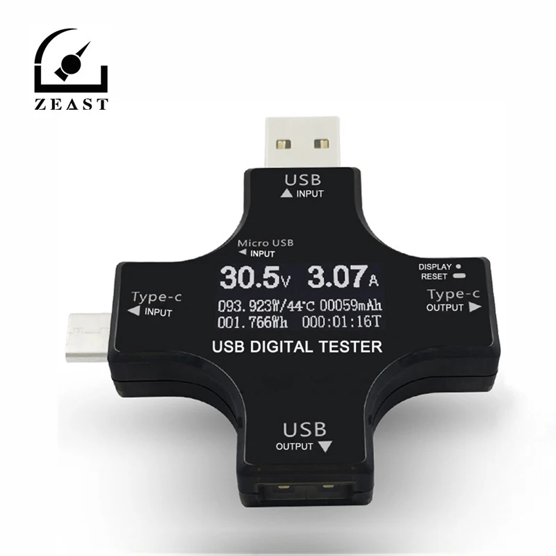 2 in 1 Multifunctional Type-c USB Safety Tester PD Power Tester Voltmeter Ammeter Capacity Power Impedance Temperature Detector
2 in 1 Multifunctional Type-c USB Safety Tester PD Power Tester Voltmeter Ammeter Capacity Power Impedance Temperature Detector