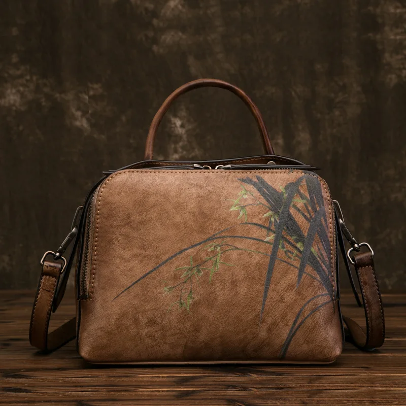 High Quality Genuine Leather Women Tote Bag Handbag Chinese Style Crossbody Top Handle Real Cowhide Shoulder Messenger Bags New
High Quality Genuine Leather Women Tote Bag Handbag Chinese Style Crossbody Top Handle Real Cowhide Shoulder Messenger Bags New