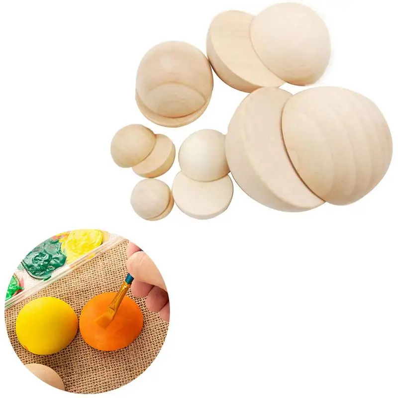 10Pcs Split Wood Ball 1CM 2CM 3CM Wooden Primary Color Half Ball Wooden Decoration DIY Home Painted Hemisphere
10Pcs Split Wood Ball 1CM 2CM 3CM Wooden Primary Color Half Ball Wooden Decoration DIY Home Painted Hemisphere