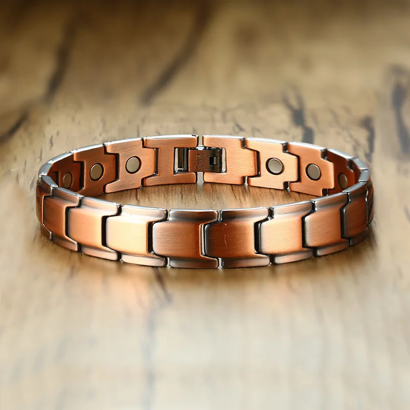 Vnox Copper Magnetic Bracelets for Men Bio Energy Stress Release Magnet Link Chain Male Sporty Jewelry Drop Shipping
Vnox Copper Magnetic Bracelets for Men Bio Energy Stress Release Magnet Link Chain Male Sporty Jewelry Drop Shipping