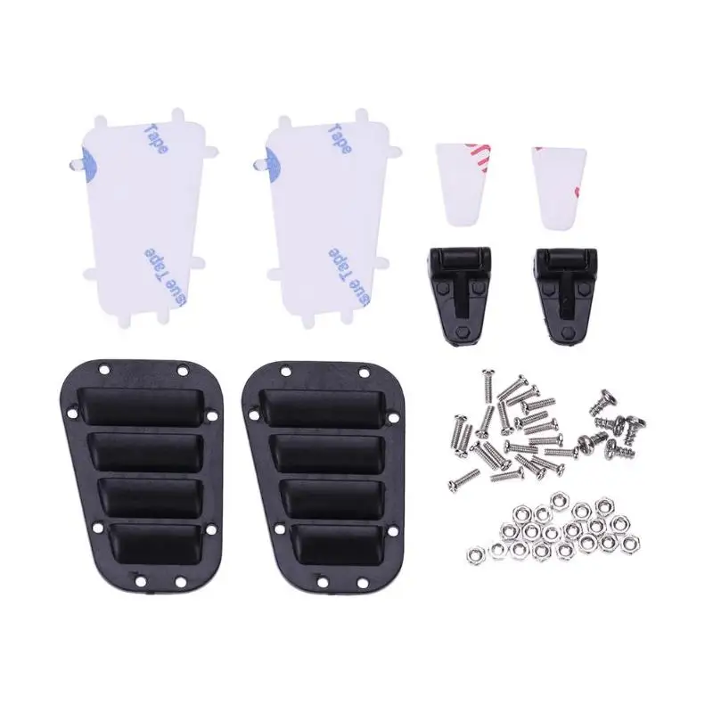 4Pcs/Set TRX4 Black Plastic Intake Grille Cover & Cover Simulation Hinge for 1:10 RC Crawler Traxxas TRX-4 Body Decoration
4Pcs/Set TRX4 Black Plastic Intake Grille Cover & Cover Simulation Hinge for 1:10 RC Crawler Traxxas TRX-4 Body Decoration