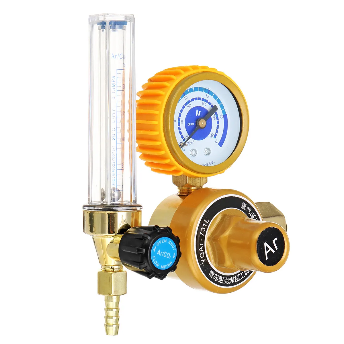 G5/8" 0-25Mpa Metal Welding Gas Argon CO2 Pressure Flow Meter Regulator MIG Tig MAG Weld Gauge YQAr-731L
G5/8" 0-25Mpa Metal Welding Gas Argon CO2 Pressure Flow Meter Regulator MIG Tig MAG Weld Gauge YQAr-731L