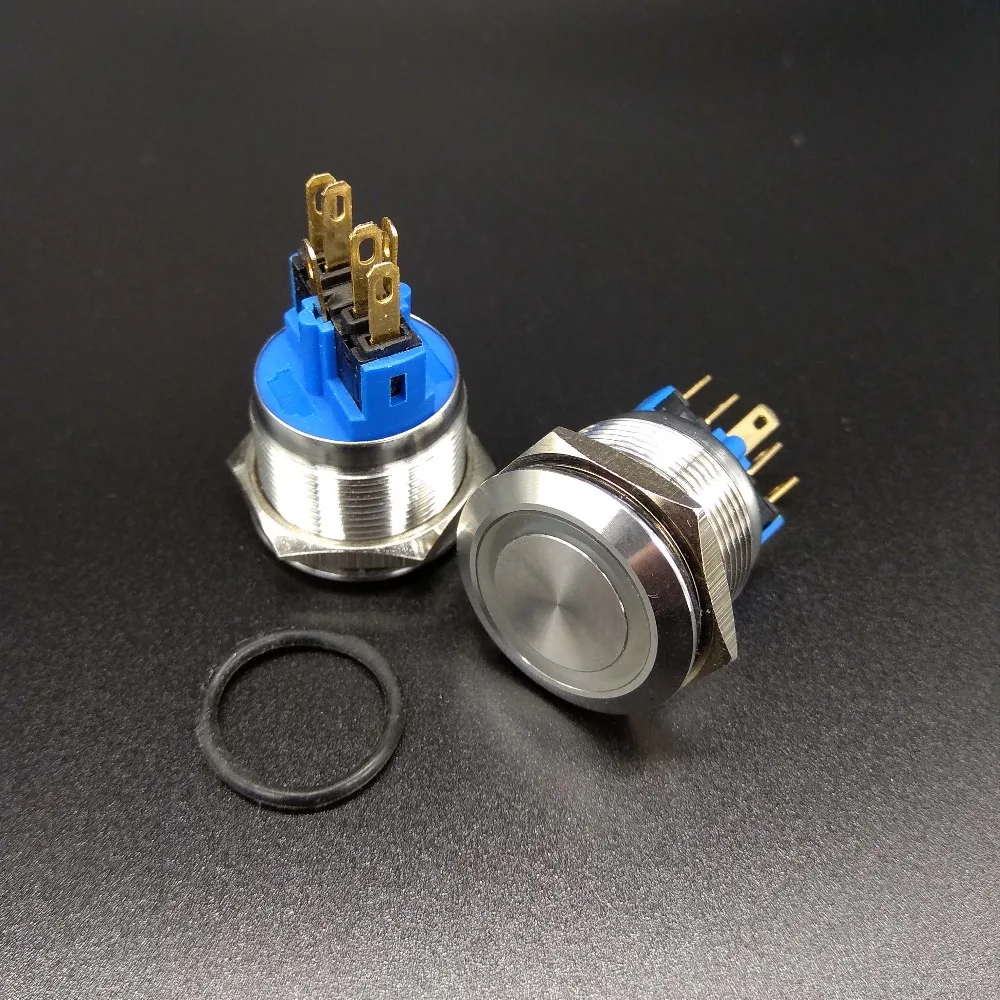 2 Pieces 22mm 1NO1NC Momentary 6 Pin Ring LED Electric Metal Push Button Electric Switch
2 Pieces 22mm 1NO1NC Momentary 6 Pin Ring LED Electric Metal Push Button Electric Switch