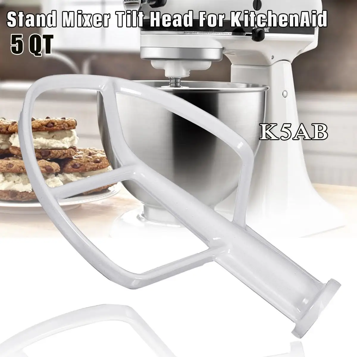 K5AB Stand Mixer Tilt Head 5 QT Coated Beater For KitchenAid 9707670 W10807813 PS983355
K5AB Stand Mixer Tilt Head 5 QT Coated Beater For KitchenAid 9707670 W10807813 PS983355