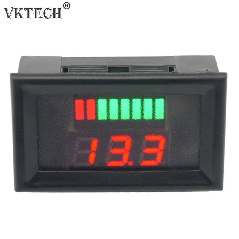 12-60V Voltage Indicator Digital Voltmeter Lead Acid Battery Capacity LED Indicator Tester Voltage Meters high quality
12-60V Voltage Indicator Digital Voltmeter Lead Acid Battery Capacity LED Indicator Tester Voltage Meters high quality