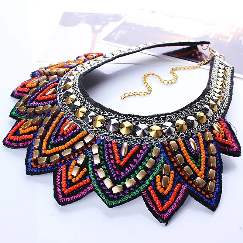 Necklace Women Retro Fashion Nation Style Rice Beads Handmade Collar Necklace Bijoux Femme
Necklace Women Retro Fashion Nation Style Rice Beads Handmade Collar Necklace Bijoux Femme