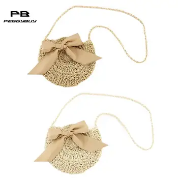 2019 Handmade crochet round straw bag summer beach wind cute bow crossbody woven bag female bag beach bag bolso mujer purse
2019 Handmade crochet round straw bag summer beach wind cute bow crossbody woven bag female bag beach bag bolso mujer purse