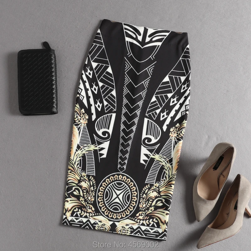 Printed Skirts For Women 2019 High Waist pencil Skirts Black Casual Empire Elegant Chinese style
Printed Skirts For Women 2019 High Waist pencil Skirts Black Casual Empire Elegant Chinese style