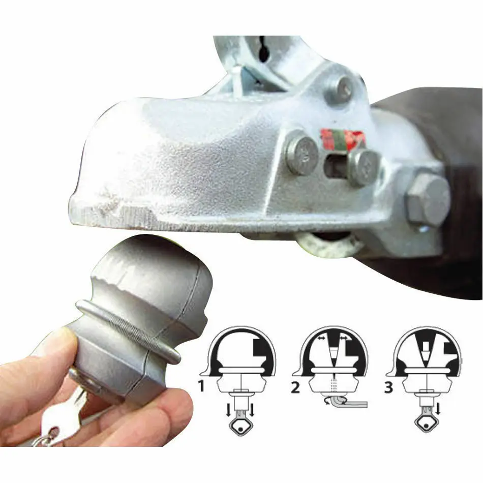 Universal Insertable Hitch Coupling Lock Trailers Locks Caravans Security 2 keys
Universal Insertable Hitch Coupling Lock Trailers Locks Caravans Security 2 keys