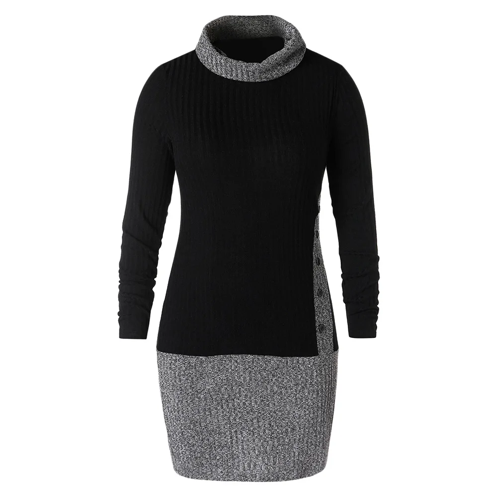 Plus Size Turtleneck Two Tone Bodycon Dress Women Dresses Sexy Turtleneck Long Sleeves Mini Dress Fall Vestidos Big Size Dress
Plus Size Turtleneck Two Tone Bodycon Dress Women Dresses Sexy Turtleneck Long Sleeves Mini Dress Fall Vestidos Big Size Dress
