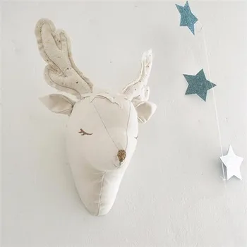 

3d White Unicorn Sheep Deer Swan Wall Decorations Animals Head Toys Kids Bedroom Wall Hangings Artwork Baby Gifts Stuffed Toys