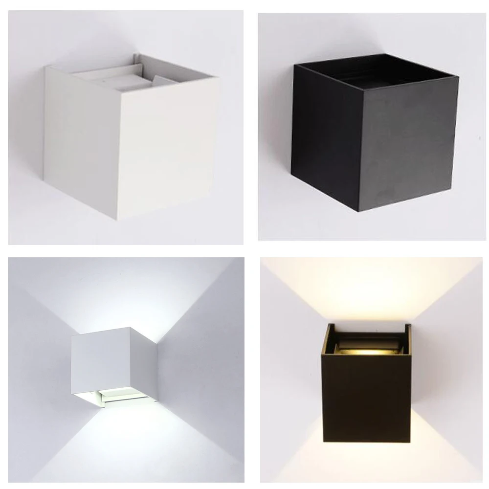 LED Wall Light Indoor Sconces Cube Hallway Black Up/Down Warm Cool Outdoor Bedside White Night Small Simple AC110-240V 12W
LED Wall Light Indoor Sconces Cube Hallway Black Up/Down Warm Cool Outdoor Bedside White Night Small Simple AC110-240V 12W