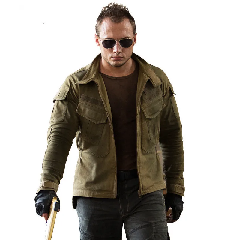 Men's Stand Collar Army Fan Outdoor Tactical Coat Male Camping Hunting Hiking Military Training Combat Windproof Warm Jacket
Men's Stand Collar Army Fan Outdoor Tactical Coat Male Camping Hunting Hiking Military Training Combat Windproof Warm Jacket