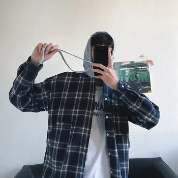 2019 Spring New Long Lattice Sleeve Hong Wind Cotton Hat Joker chemise Shirt homme Hot Thick Preppy Style Black Free shipping
2019 Spring New Long Lattice Sleeve Hong Wind Cotton Hat Joker chemise Shirt homme Hot Thick Preppy Style Black Free shipping