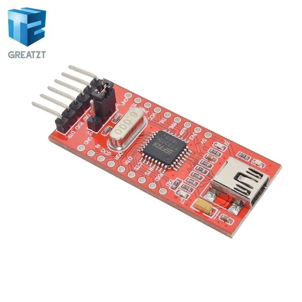GREATZT FT232BL FTDI USB 3.3V 5.5V to TTL Serial Adapter Module USB Mini Port USB to TTL module FT232RL improvement
GREATZT FT232BL FTDI USB 3.3V 5.5V to TTL Serial Adapter Module USB Mini Port USB to TTL module FT232RL improvement