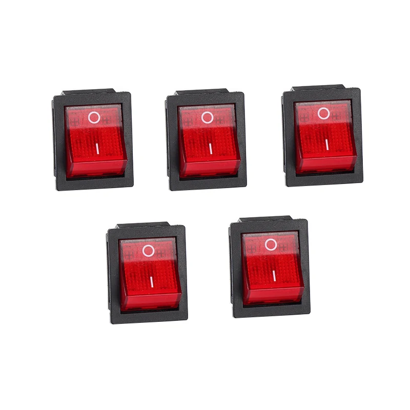 5Pcs Illuminated Light Switch 4 Pin Latching Rocker Switch 2 Position Push Button ON-OFF Switches Red Blue Green Yellow
5Pcs Illuminated Light Switch 4 Pin Latching Rocker Switch 2 Position Push Button ON-OFF Switches Red Blue Green Yellow