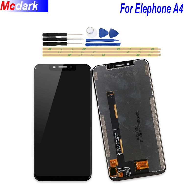Mcdark For Elephone A4 LCD Display and Touch Screen Digitizer Assembly Replacement +Tools And Adhesive For Elephone A4
Mcdark For Elephone A4 LCD Display and Touch Screen Digitizer Assembly Replacement +Tools And Adhesive For Elephone A4