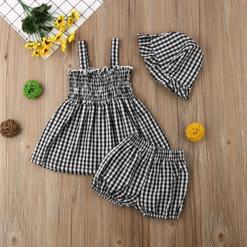 3PCS Plaid Baby Girl Clothes Kids Tops Skirts+Shorts Pants+Hat Newborn Clothes Outfits Set Infant Clothing 0-24M Fashion
3PCS Plaid Baby Girl Clothes Kids Tops Skirts+Shorts Pants+Hat Newborn Clothes Outfits Set Infant Clothing 0-24M Fashion