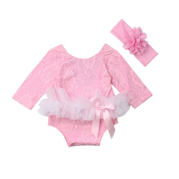 2019 Newborn Kid Baby Girl Bodysuit Clothes Spring Long Sleeve Pink Lace Bow Jumpsuit Flower Headband Costume Sunsuit Outfit
2019 Newborn Kid Baby Girl Bodysuit Clothes Spring Long Sleeve Pink Lace Bow Jumpsuit Flower Headband Costume Sunsuit Outfit