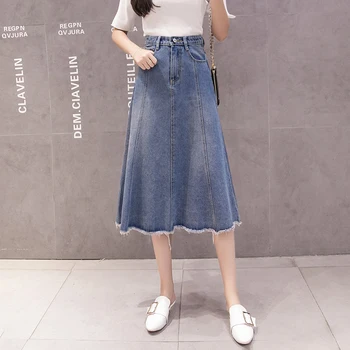 2019 New Summer Women Denim Skirt High Waist In Long Broken Opensk Skirts Blue 115
2019 New Summer Women Denim Skirt High Waist In Long Broken Opensk Skirts Blue 115