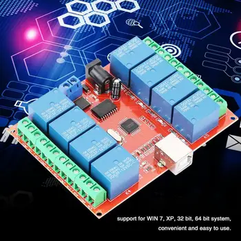 12V Relay Switch 8-channel Computer USB Controller Switch Relay Module PC Smart Relay Switch Controller
12V Relay Switch 8-channel Computer USB Controller Switch Relay Module PC Smart Relay Switch Controller