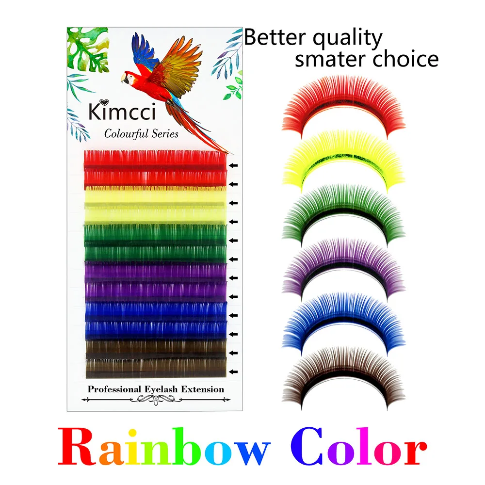 Kimcci Mix Rainbow Color False Mink Eyelash Extension Faux Individual Eyelashes Makeup Premium Colorful Cilia maquiagem cilios
Kimcci Mix Rainbow Color False Mink Eyelash Extension Faux Individual Eyelashes Makeup Premium Colorful Cilia maquiagem cilios