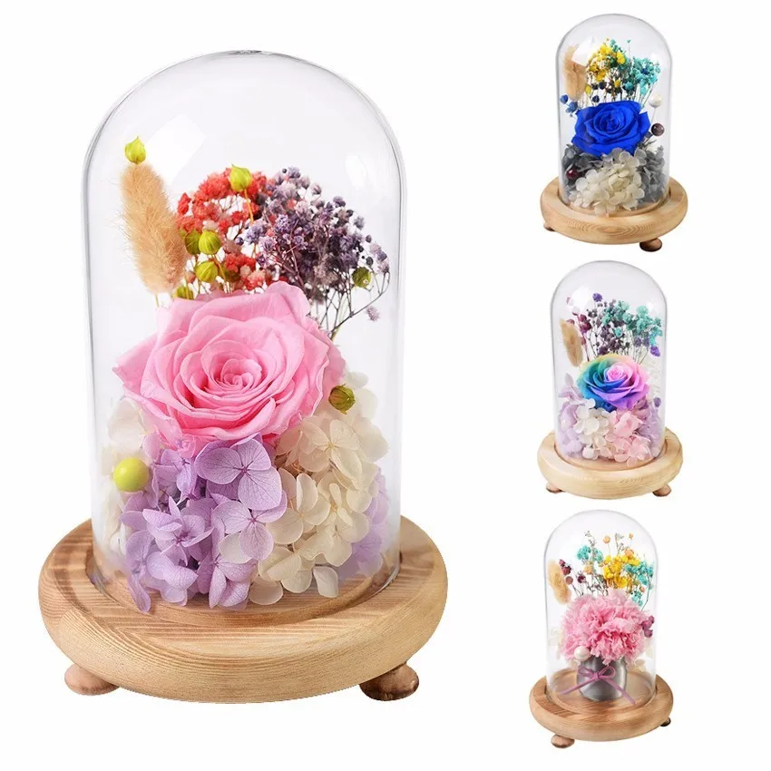 Hot Valentine's Day Glass Cover Fresh Dry Rose Beautiful Mother Birthday Gift Wedding Home Decor
Hot Valentine's Day Glass Cover Fresh Dry Rose Beautiful Mother Birthday Gift Wedding Home Decor