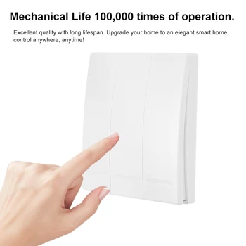 EWeLink Push Button Wall Light Switch Remote Controller 1/2/3 Gang 86 Type 433MHz Wireless RF Remote Control Smart Home Living
EWeLink Push Button Wall Light Switch Remote Controller 1/2/3 Gang 86 Type 433MHz Wireless RF Remote Control Smart Home Living