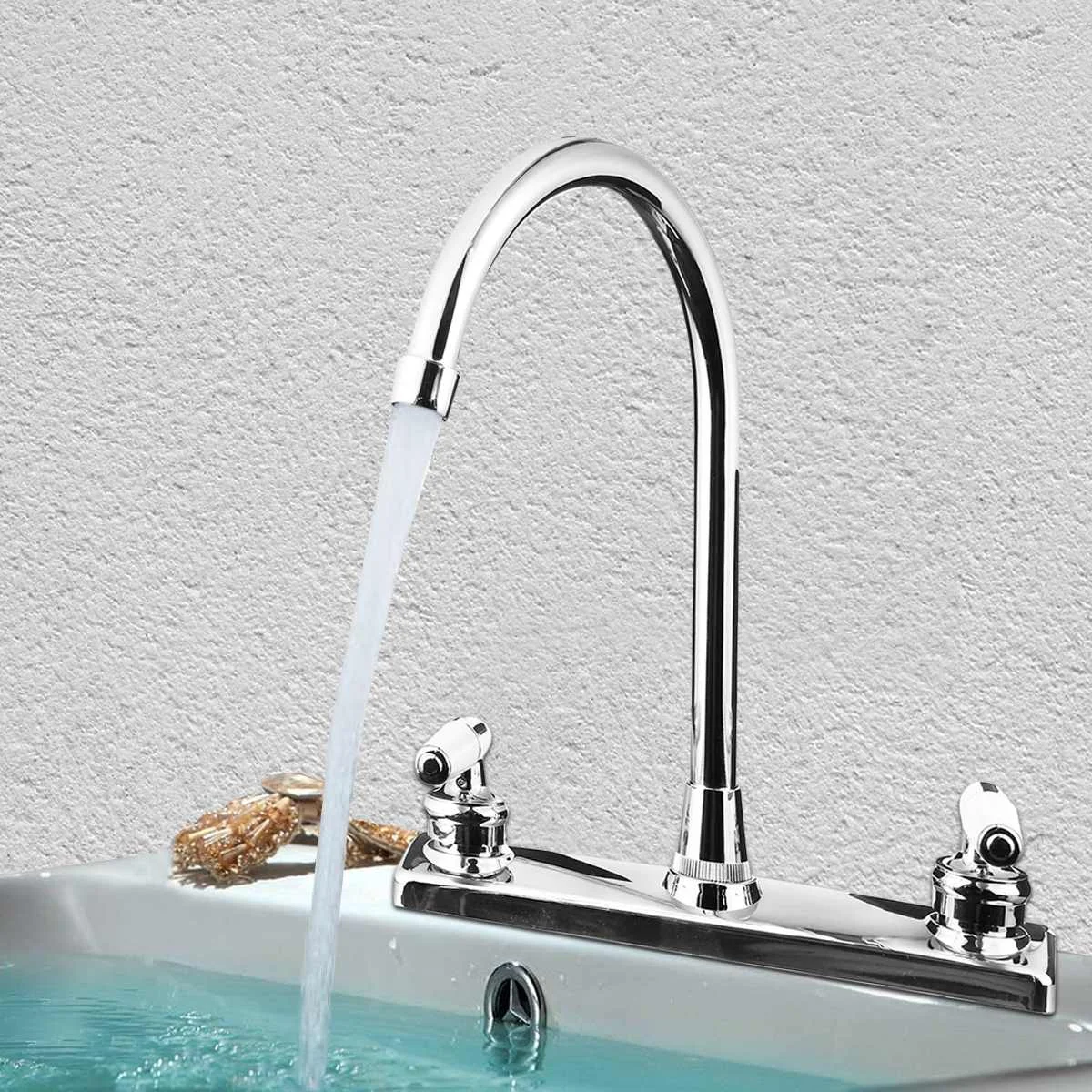 Xueqin Silver Double Handle Basin Kitchen Faucet Tap Single Hole Water Tap Cold And Hot Mixer Tap For RV Torneira Cozinha
Xueqin Silver Double Handle Basin Kitchen Faucet Tap Single Hole Water Tap Cold And Hot Mixer Tap For RV Torneira Cozinha