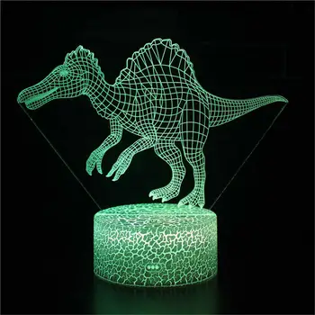 3D Dinosaur Night Light with Touch Control Multicolor Mood Lamp for Gift Home Decor
3D Dinosaur Night Light with Touch Control Multicolor Mood Lamp for Gift Home Decor