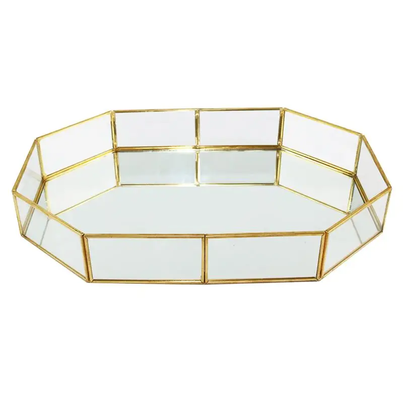 1pc Jewelry Storage Box Tray Mirrored Copper Luxury Artistic Makeup Holder Jewelry Organizer Serve Plate
1pc Jewelry Storage Box Tray Mirrored Copper Luxury Artistic Makeup Holder Jewelry Organizer Serve Plate