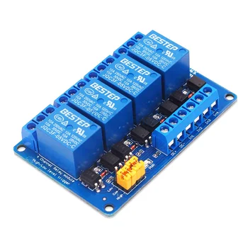 4 Channel electromagnetic relay Modular Bring Both Light Coupling Isolation Support Height Level Trigger 3.3v5v12v24
4 Channel electromagnetic relay Modular Bring Both Light Coupling Isolation Support Height Level Trigger 3.3v5v12v24