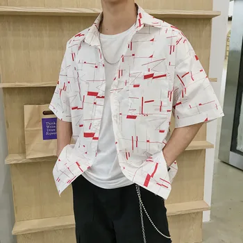 Summer New Dress Shirt Men Fashion Printing Comfortable Breathable Casual Shirt Man Streetwear Hip Hop Loose Short-sleeved Shirt
Summer New Dress Shirt Men Fashion Printing Comfortable Breathable Casual Shirt Man Streetwear Hip Hop Loose Short-sleeved Shirt