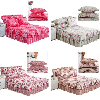 150*200cm Bedspread Queen Bed Skirt Thickened Sheet Single Bed Dust Ruffle Flower Pattern bed cover sheets
150*200cm Bedspread Queen Bed Skirt Thickened Sheet Single Bed Dust Ruffle Flower Pattern bed cover sheets