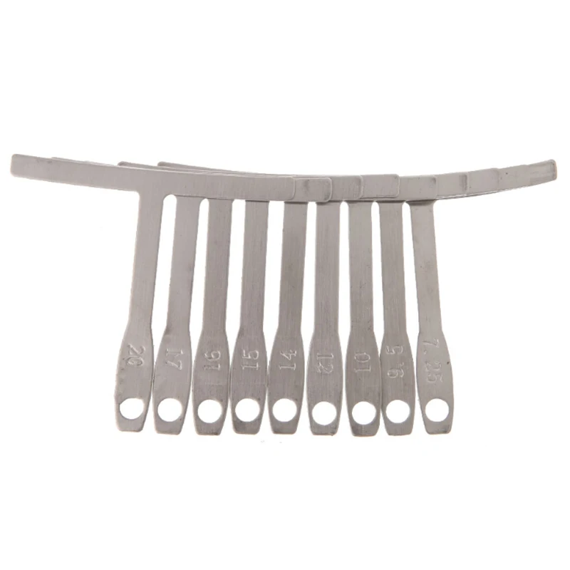SEWS-9Pcs/Set Understring Radius Gauge Metal For Guitar And Bass Setup Luthier Tools
SEWS-9Pcs/Set Understring Radius Gauge Metal For Guitar And Bass Setup Luthier Tools