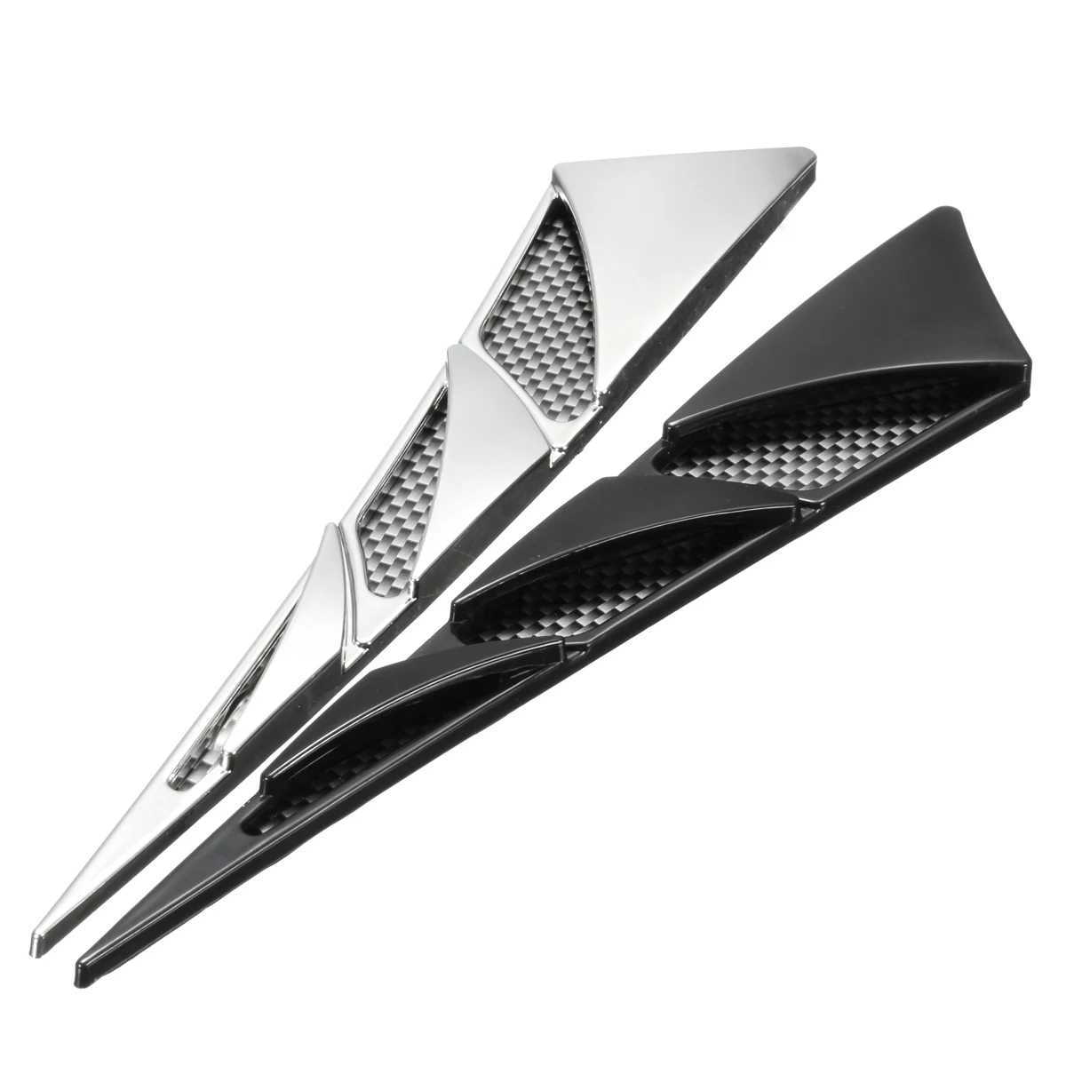 1 Pair Universal ABS Plastic Car Hood Side Air Intake Flow Vent Cover Decorative Sticker Black Chrome
1 Pair Universal ABS Plastic Car Hood Side Air Intake Flow Vent Cover Decorative Sticker Black Chrome