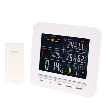Wireless Weather Station Thermometer Hygrometer Indoor Outdoor Temperature Humidity Meter Weather forecast LCD Backlight EU Plug
Wireless Weather Station Thermometer Hygrometer Indoor Outdoor Temperature Humidity Meter Weather forecast LCD Backlight EU Plug