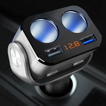 90W LED Voltage Monitor USB Plug Converter Dual USB Car Charger QC3.0+ 2.4A Cigarette Lighter Splitter Socket Adapter New 2019
90W LED Voltage Monitor USB Plug Converter Dual USB Car Charger QC3.0+ 2.4A Cigarette Lighter Splitter Socket Adapter New 2019
