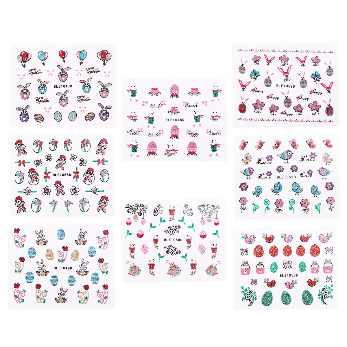 10 Pcs 3D Nail Stickers Cartoon Patterned Glitter Exquisite Colorful DIY Nail Applique Girls Stickers Easter Nail Stickers
10 Pcs 3D Nail Stickers Cartoon Patterned Glitter Exquisite Colorful DIY Nail Applique Girls Stickers Easter Nail Stickers