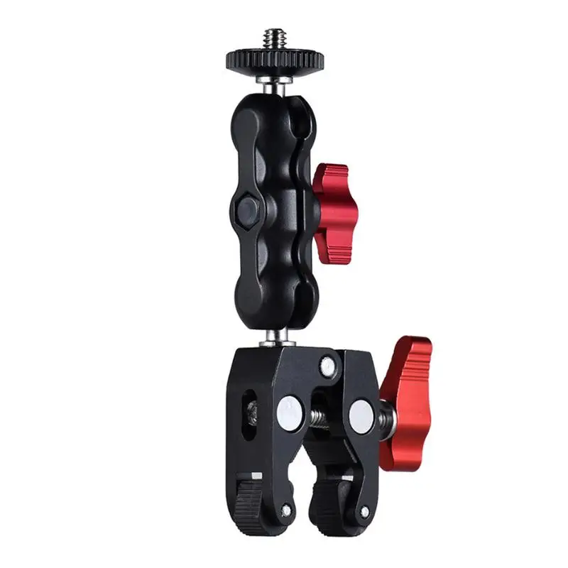 Multi-function Ball Head Clamp Ball Mount Clamp Magic Arm Super Clamp w/ 1/4"-20 Thread for GPS Phone Monitor/LED Light #BO
Multi-function Ball Head Clamp Ball Mount Clamp Magic Arm Super Clamp w/ 1/4"-20 Thread for GPS Phone Monitor/LED Light #BO