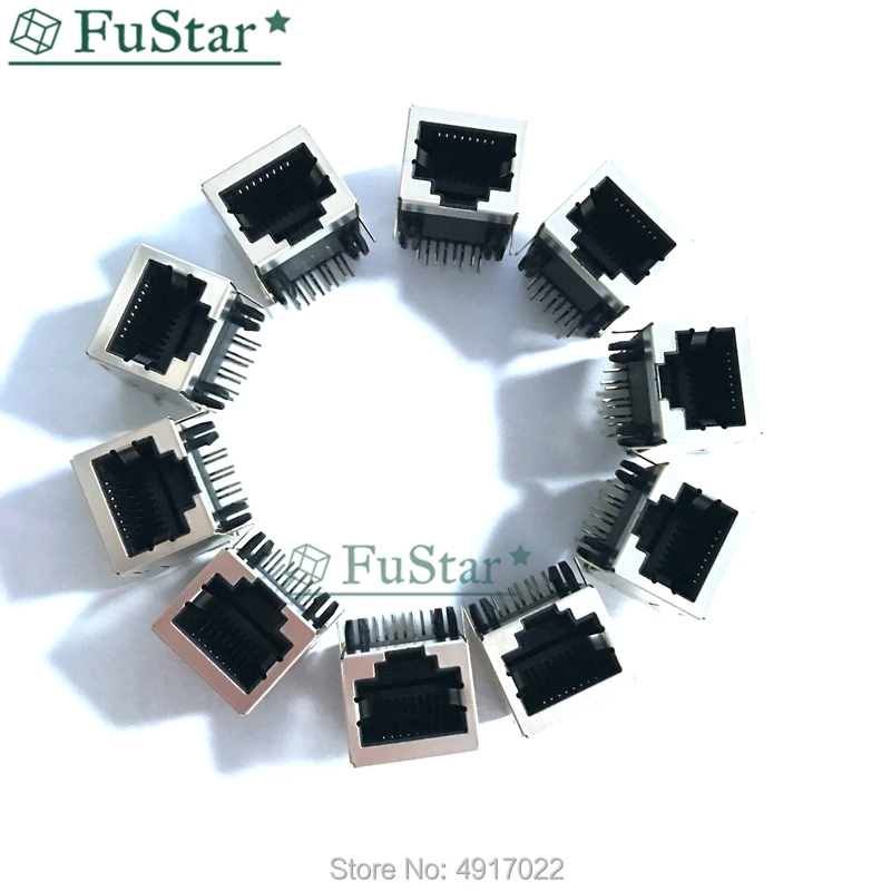 10Pcs Per Lot RJ45 Metal 8 Pin Female PCB Right Angle Board Jack Connector 8P8C Crystal Head Socket 18mm Network Interface NEW
10Pcs Per Lot RJ45 Metal 8 Pin Female PCB Right Angle Board Jack Connector 8P8C Crystal Head Socket 18mm Network Interface NEW