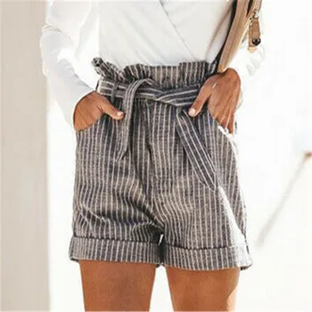 New Fashion Women Summer Striped Shorts Trouser Beach Drawstring High Waist Casual Hot Pants
New Fashion Women Summer Striped Shorts Trouser Beach Drawstring High Waist Casual Hot Pants