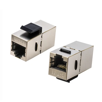 RJ45 Cat5e inline Coupler female shielded keystone adapter for blank keystone panel & faceplate
RJ45 Cat5e inline Coupler female shielded keystone adapter for blank keystone panel & faceplate