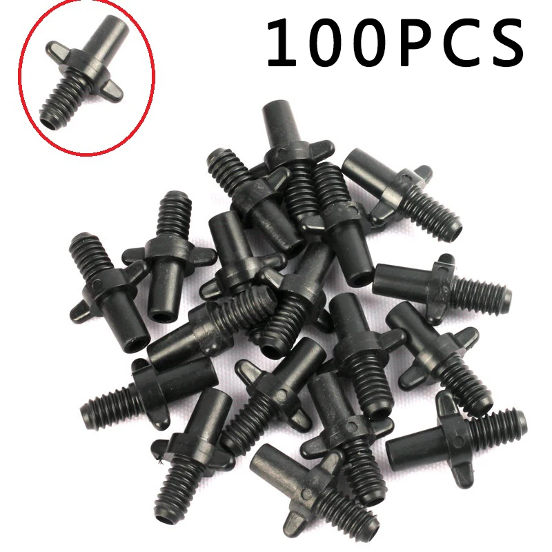 100pcs 6mm Thread Flat Head Sprinkler Connector For Home Garden Irrigation Black
100pcs 6mm Thread Flat Head Sprinkler Connector For Home Garden Irrigation Black