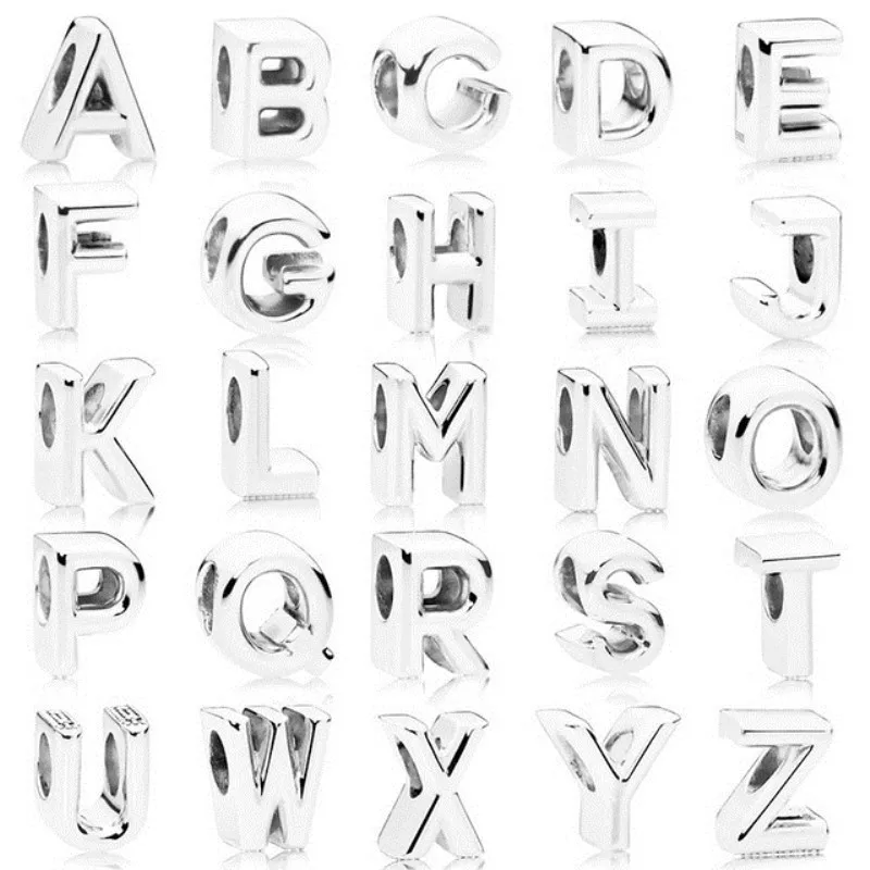LZESHINE Alphabet Letter A-Z Silver Charms Beads Fit Original Pandora Bracelet Name Customize DIY Jewelry Accessories
LZESHINE Alphabet Letter A-Z Silver Charms Beads Fit Original Pandora Bracelet Name Customize DIY Jewelry Accessories