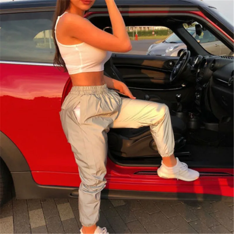 2019 new AU Women's Reflective Pants Hip Hop Dance Show Party Night Jogger Baggy Trousers
2019 new AU Women's Reflective Pants Hip Hop Dance Show Party Night Jogger Baggy Trousers