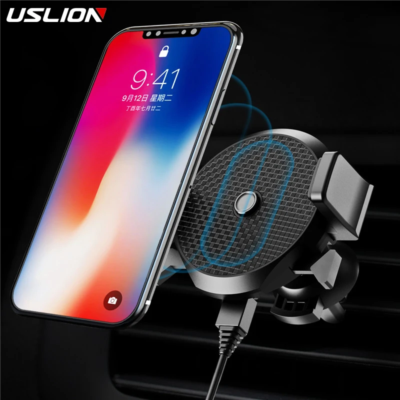 USLION 5W Qi Wireless Car Charger Air Vent Mount Holder For Samsung S9 S8 S7 S6 iPhone XS MAX XR X 8
USLION 5W Qi Wireless Car Charger Air Vent Mount Holder For Samsung S9 S8 S7 S6 iPhone XS MAX XR X 8