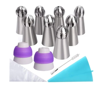22PCs/Set Cake Icing Nozzles Russian Piping Tips Pastry Cake Decorating Tool 2020 Useful for wholesale Drop Shipping
22PCs/Set Cake Icing Nozzles Russian Piping Tips Pastry Cake Decorating Tool 2020 Useful for wholesale Drop Shipping