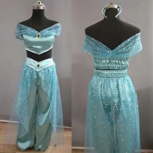 2019 Fashion Blue Aladdin Jasmine Princess Cosplay Women Girl Fancy Dress Up Party Costume Sets
2019 Fashion Blue Aladdin Jasmine Princess Cosplay Women Girl Fancy Dress Up Party Costume Sets