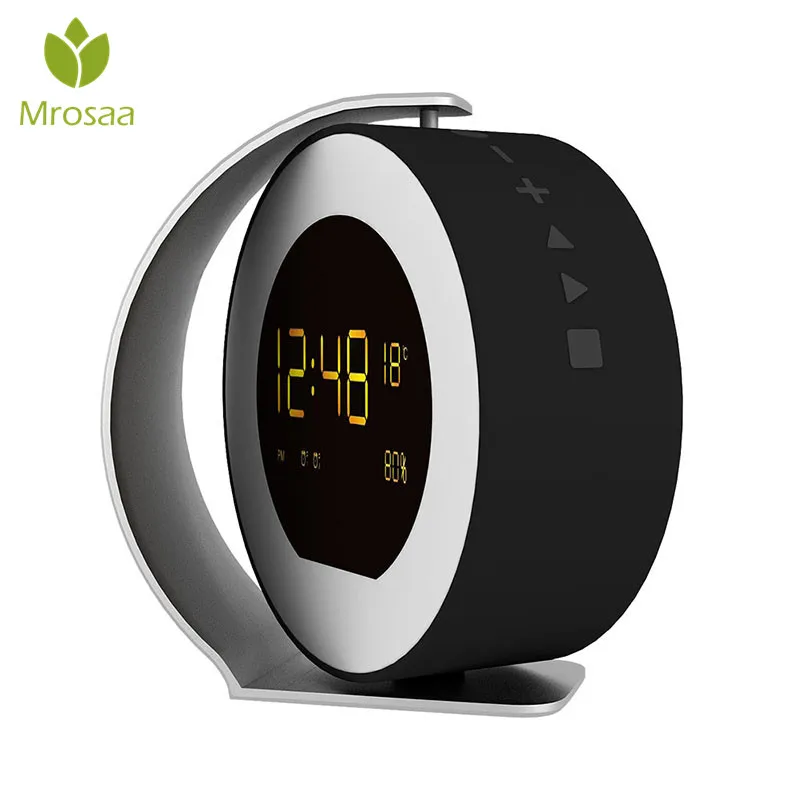 High quality Wireless Music LED Alarm Clock Mini bluetooth Sound Box FM Radio Time Display Table Desktop Clocks Portable clock
High quality Wireless Music LED Alarm Clock Mini bluetooth Sound Box FM Radio Time Display Table Desktop Clocks Portable clock